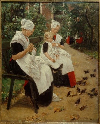 Amsterdam Orphan Girl in the Garden by Max Liebermann